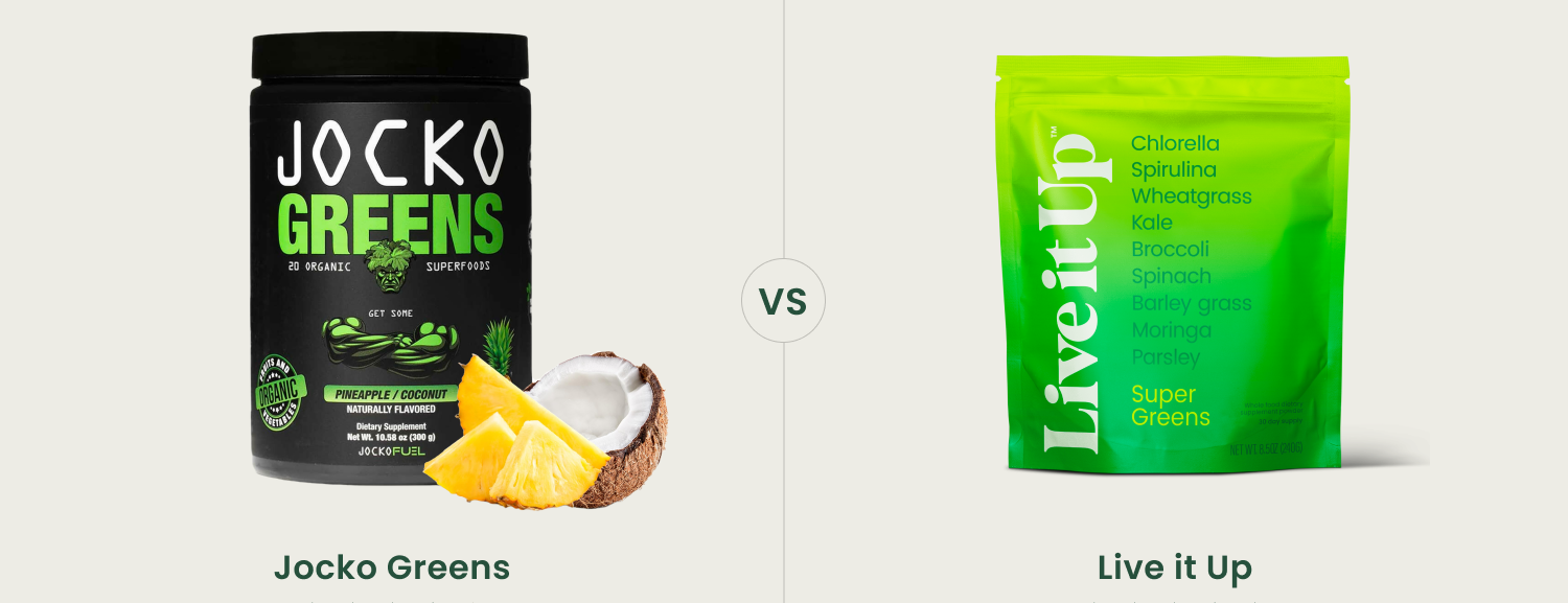 Jocko Greens vs. Live it Up: 6 Reasons to Choose Super Greens