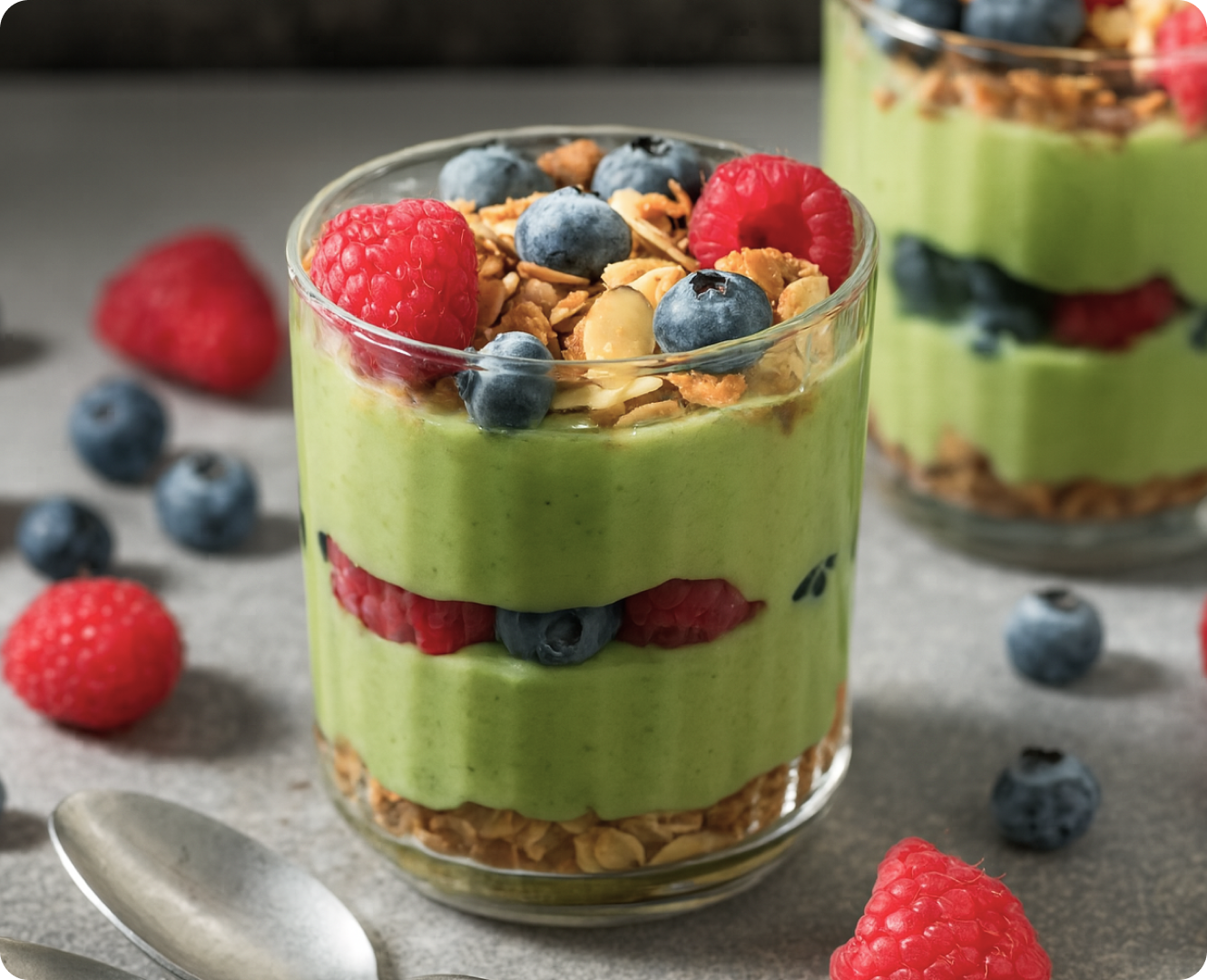 Quick and Easy Yogurt Parfait Recipe With Super Greens