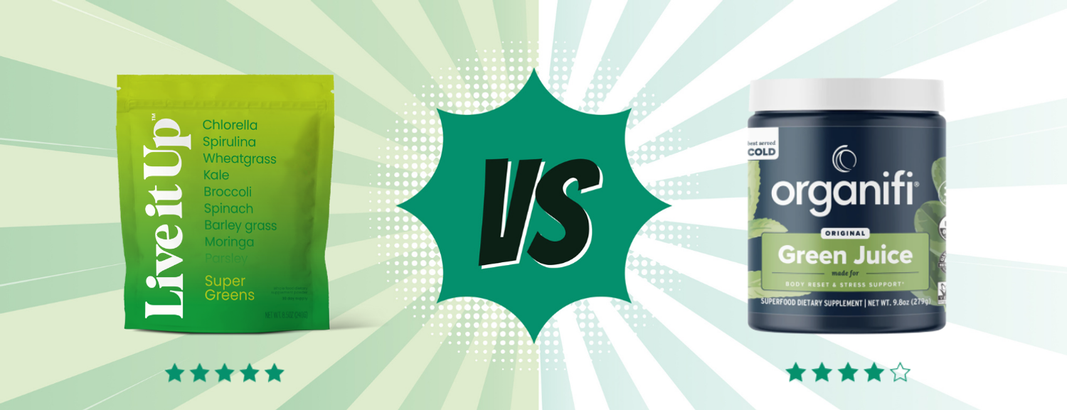 Organifi Green Juice vs. Live it Up Super Greens, According to a Dietitian