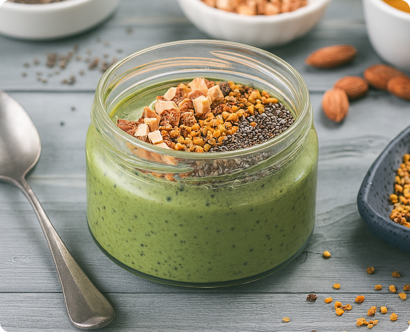 Healthy Overnight Oats Recipe With Greens Powder