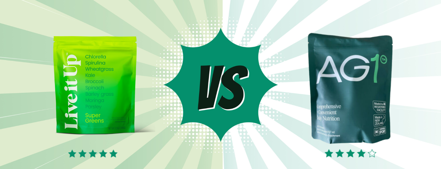 Live it Up Super Greens vs. AG1: A Dietitian's Review (2026)