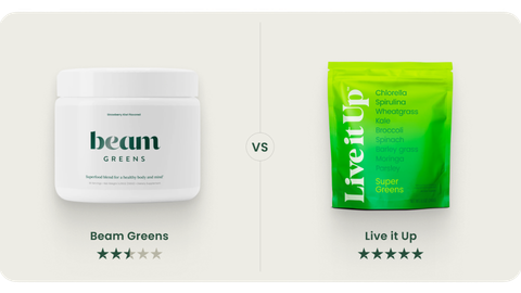 Beam Greens vs. Live it Up Super Greens