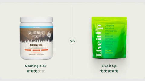 Morning Kick vs. Live it Up Super Greens
