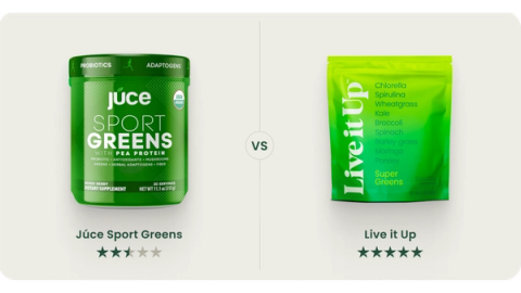 Juce Sport vs. Live it Up Super Greens