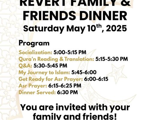 Revert Friends and Family Dinner