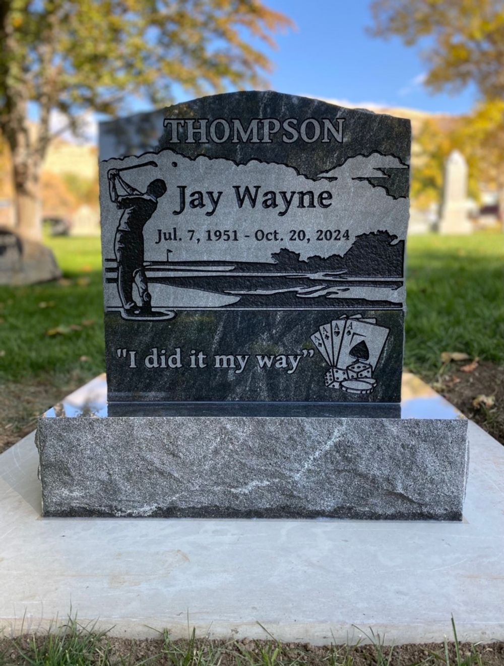Individual Uprights by Utah Headstone Design
