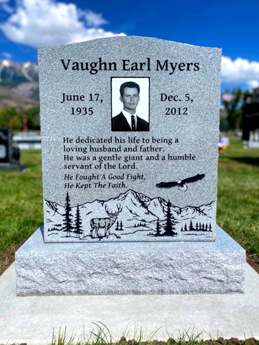 Individual Uprights by Utah Headstone Design