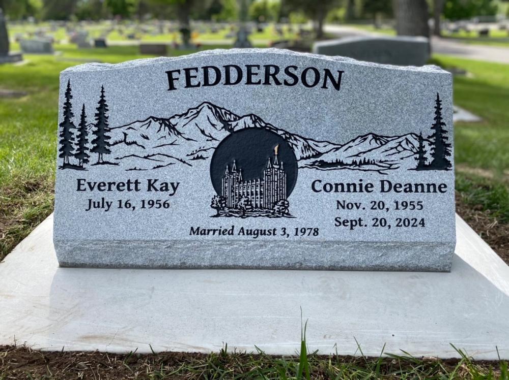 Companion Slants by Utah Headstone Design