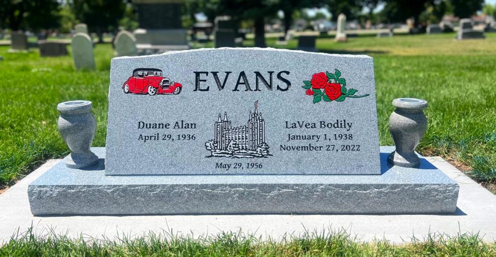 Companion Slants by Utah Headstone Design
