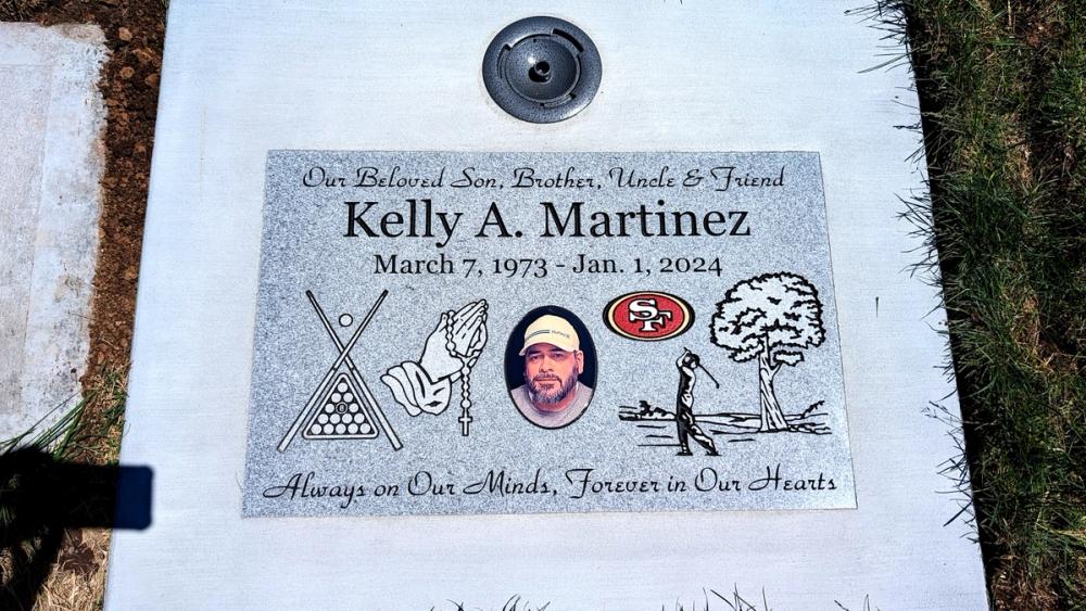 Individual Flush Mounts by Utah Headstone Design