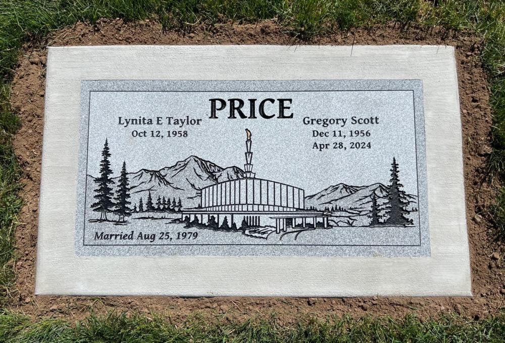 Companion Flush Mounts by Utah Headstone Design