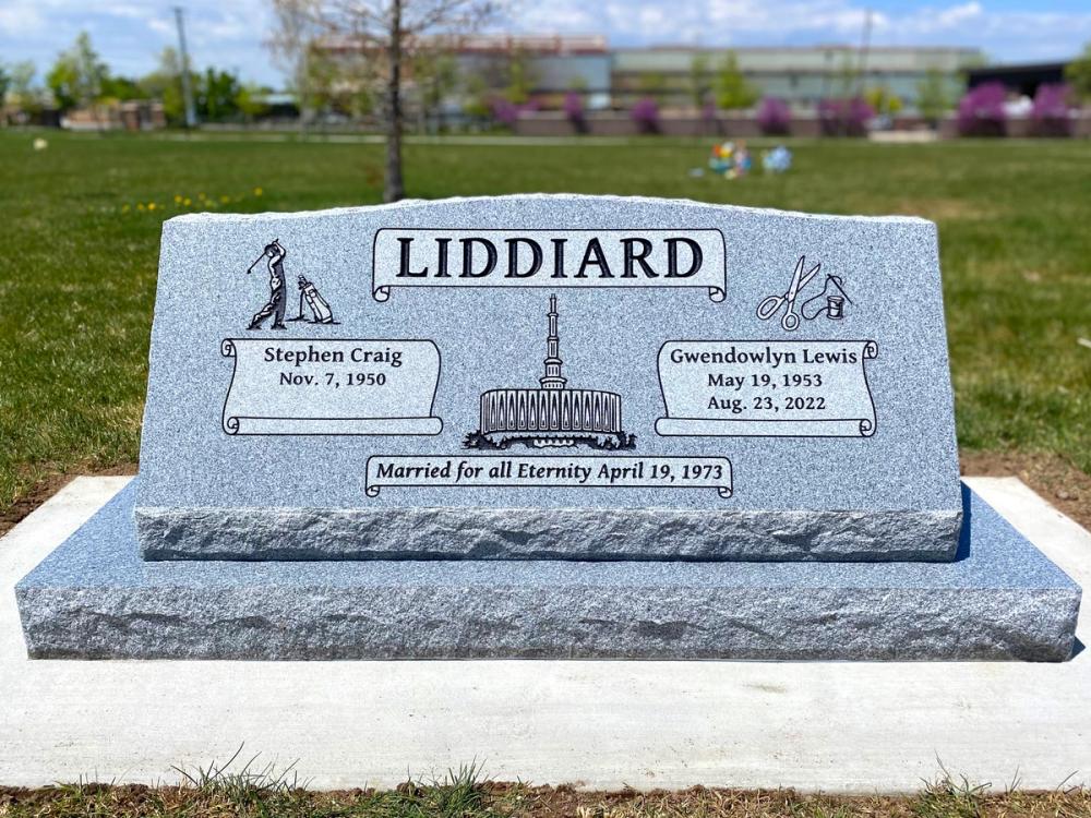 Companion Slants by Utah Headstone Design