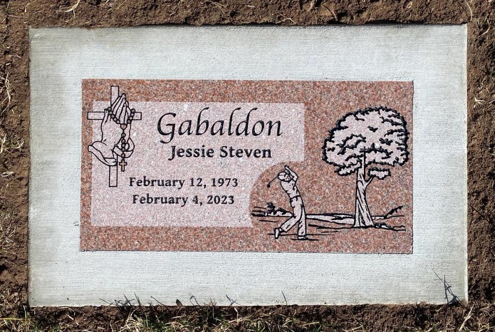 Individual Flush Mounts by Utah Headstone Design