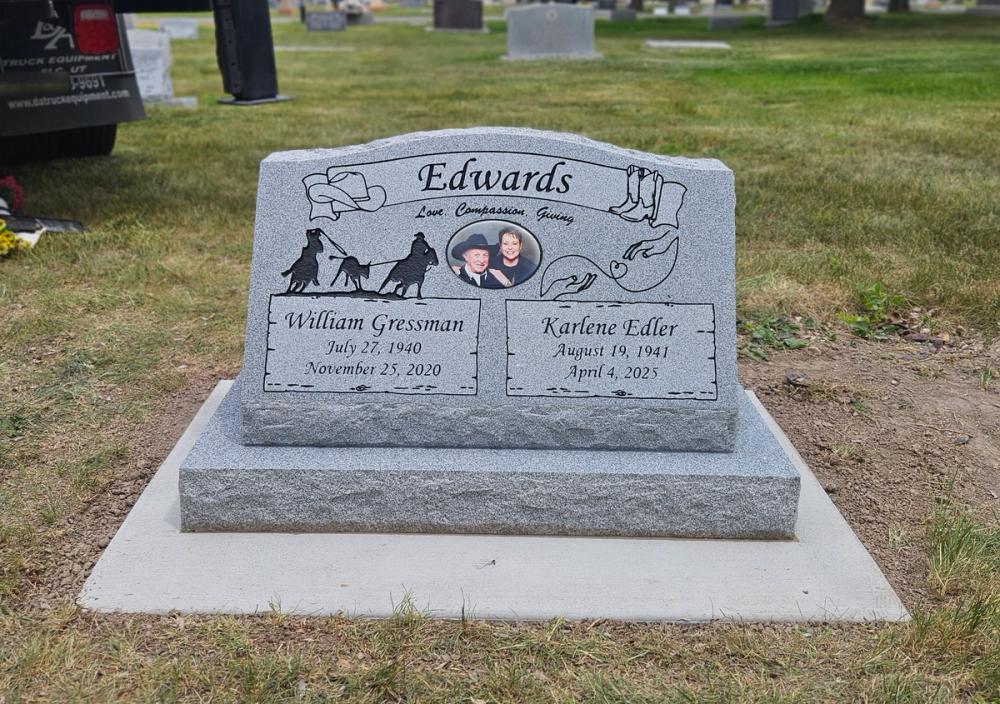 Companion Slants by Utah Headstone Design