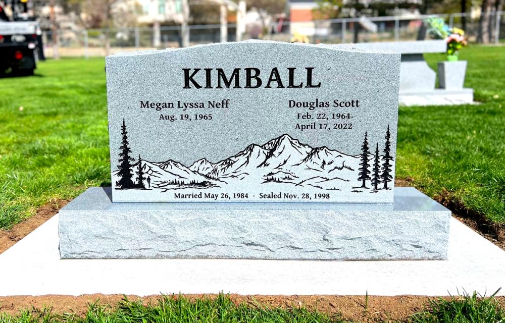 Companion Uprights by Utah Headstone Design