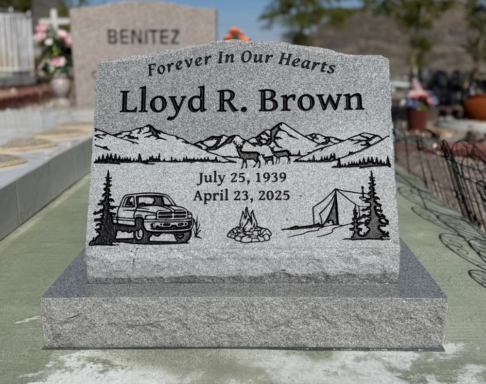 Individual Slants by Utah Headstone Design