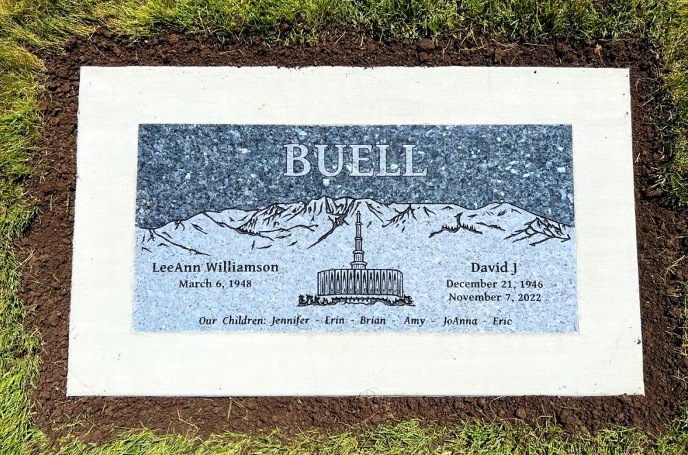 Companion Flush Mounts by Utah Headstone Design