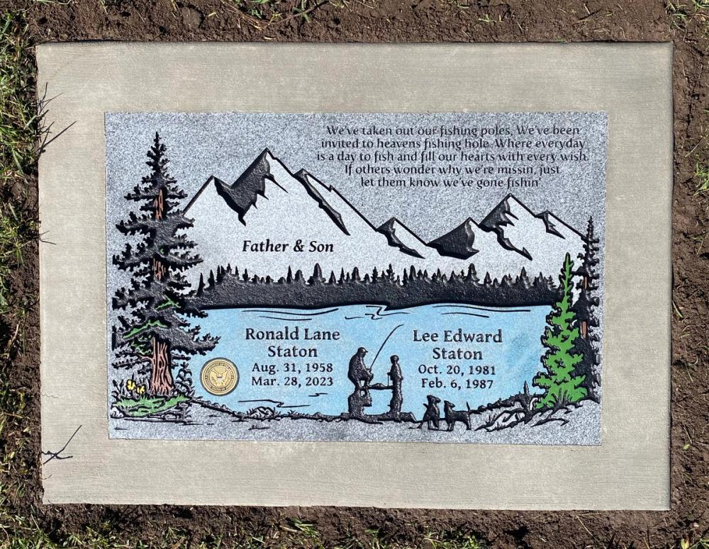 Companion Flush Mounts by Utah Headstone Design