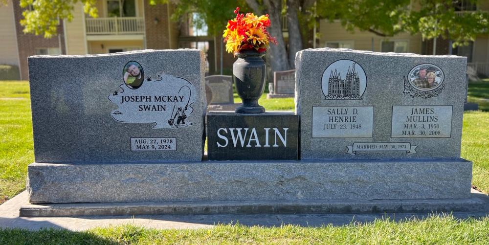 Companion Uprights by Utah Headstone Design