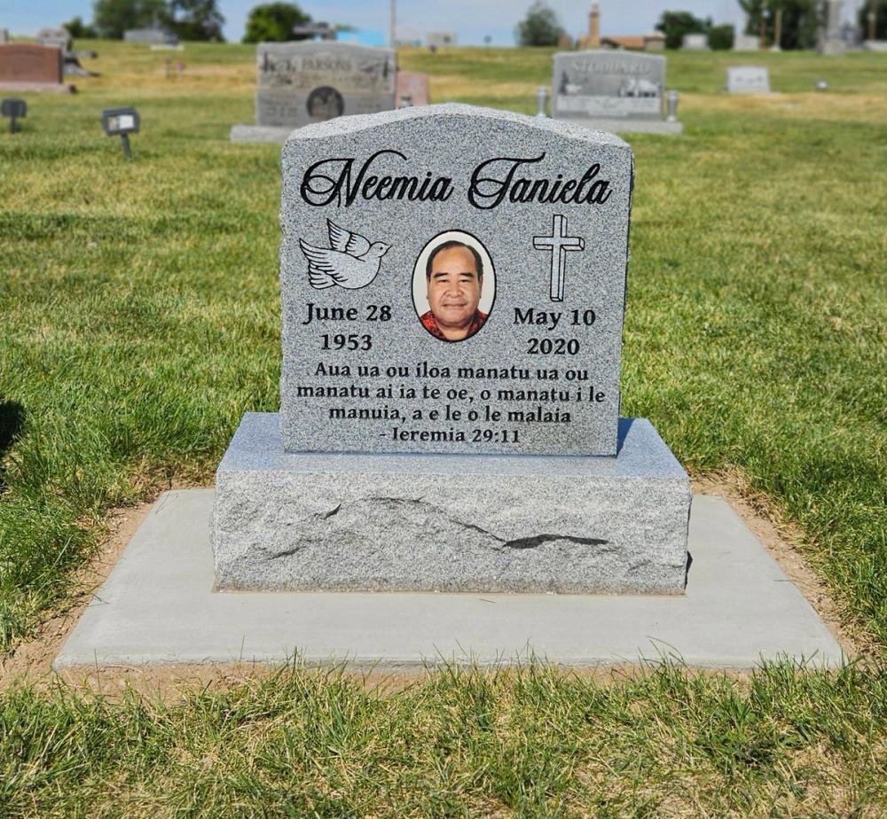 Individual Uprights by Utah Headstone Design