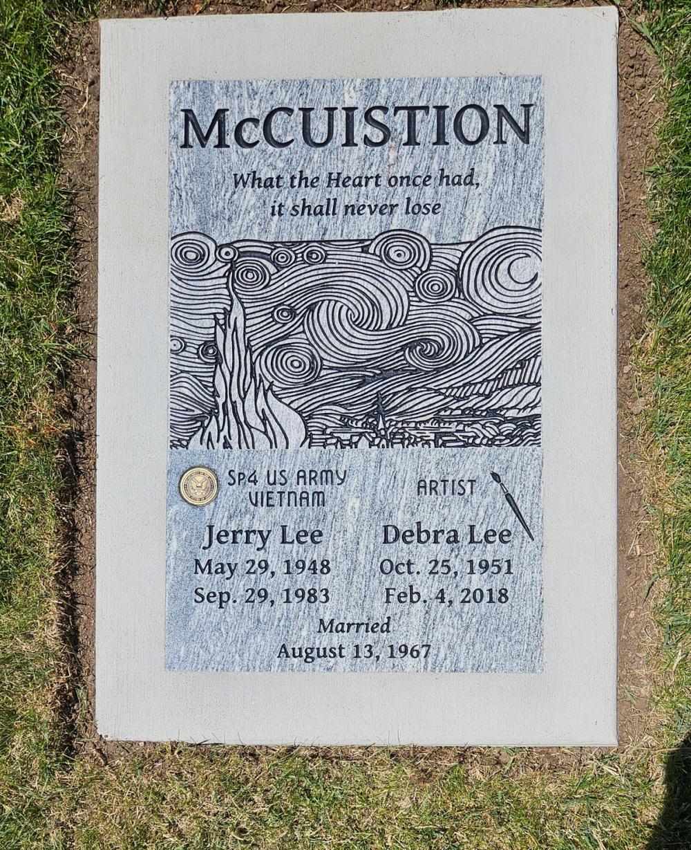 Companion Flush Mounts by Utah Headstone Design