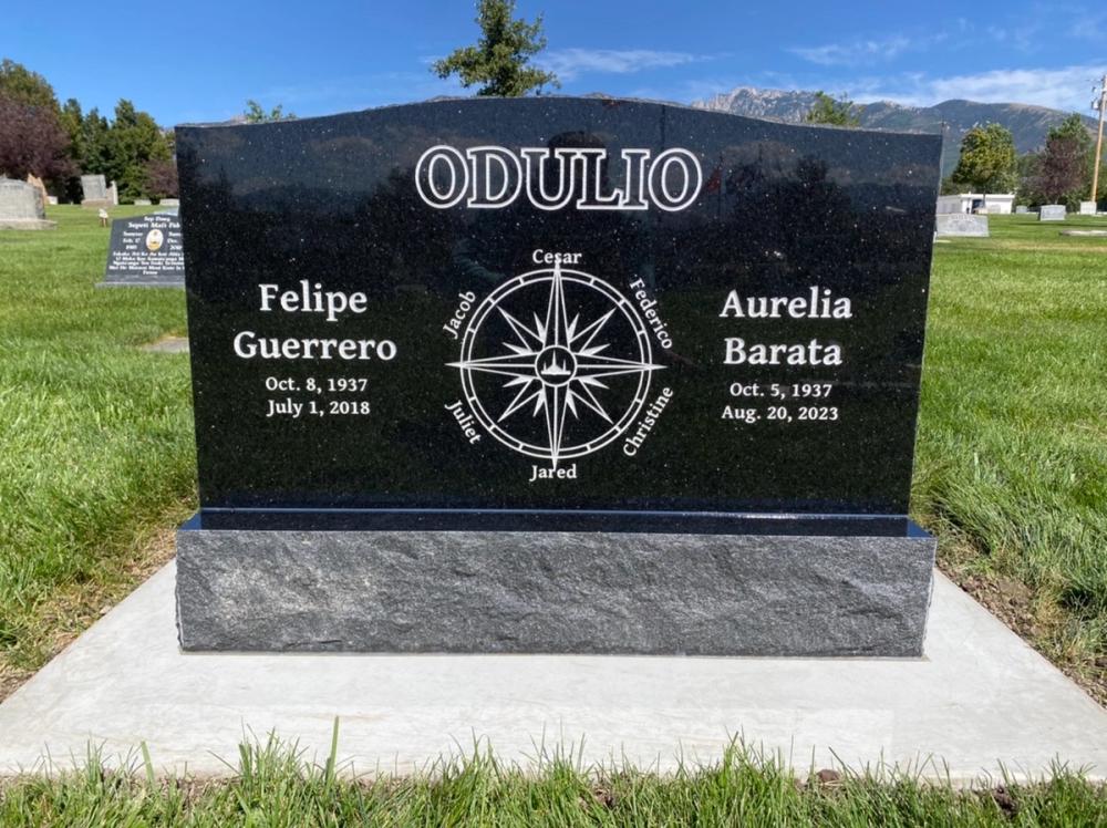 Companion Uprights by Utah Headstone Design