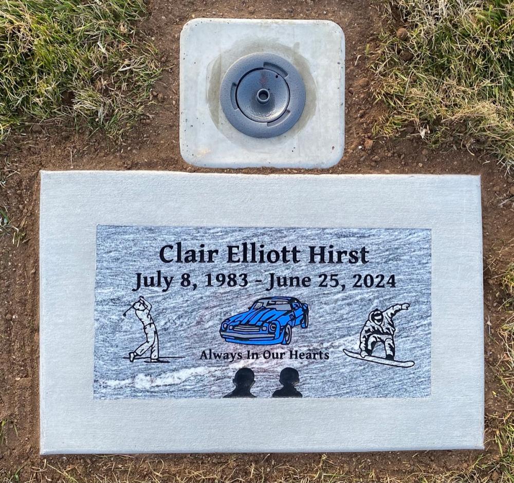 Individual Flush Mounts by Utah Headstone Design