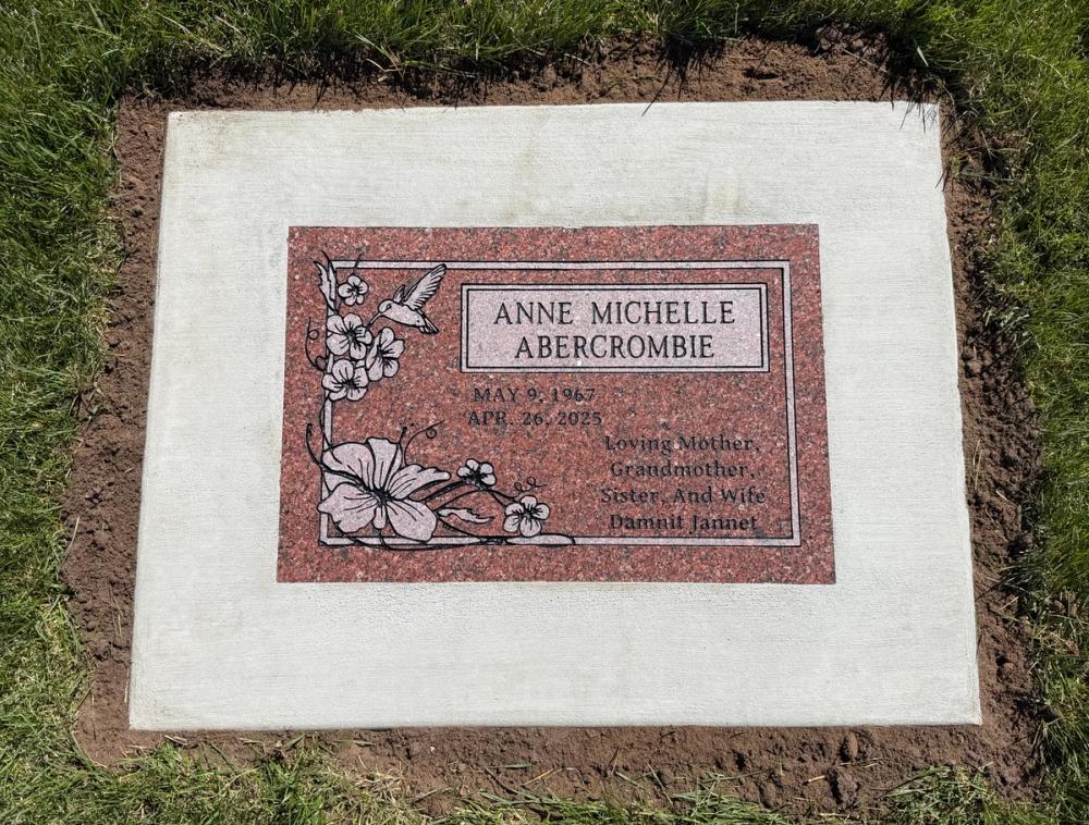 Individual Flush Mounts by Utah Headstone Design