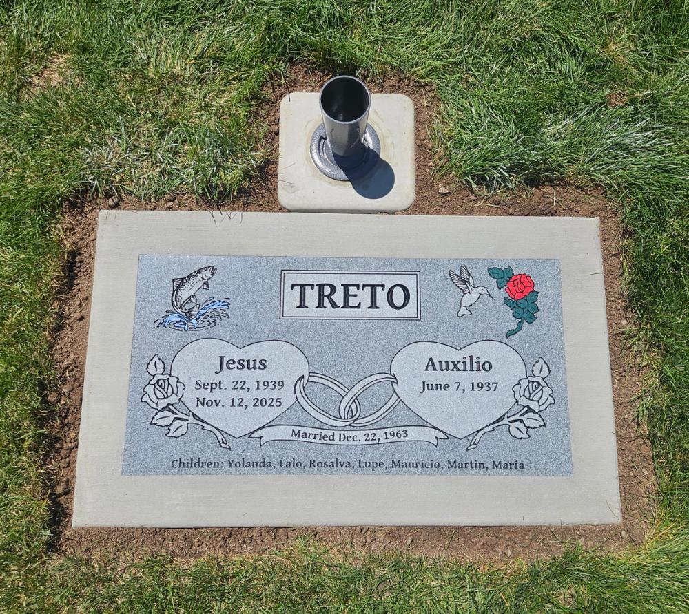 Companion Flush Mounts by Utah Headstone Design