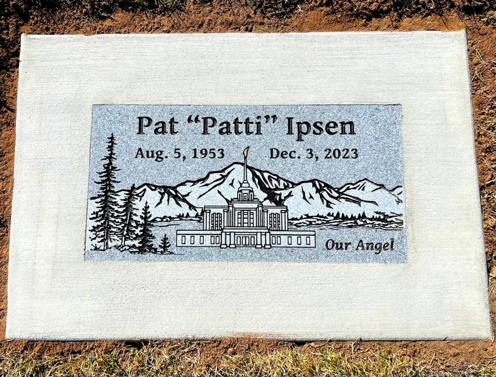 Individual Flush Mounts by Utah Headstone Design