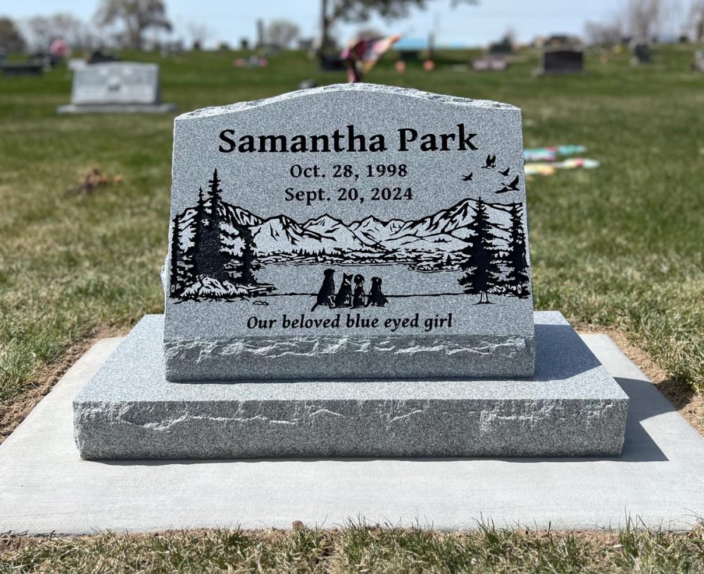 Individual Slants by Utah Headstone Design