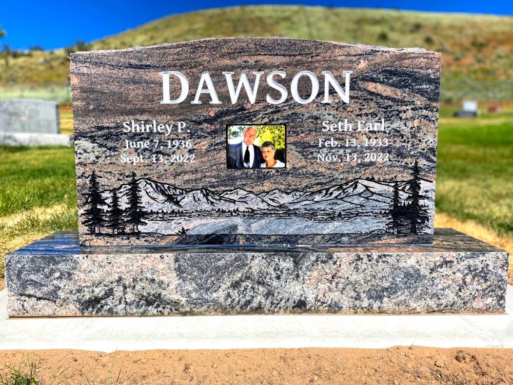 Companion Uprights by Utah Headstone Design