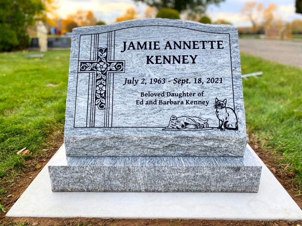 Individual Slants by Utah Headstone Design