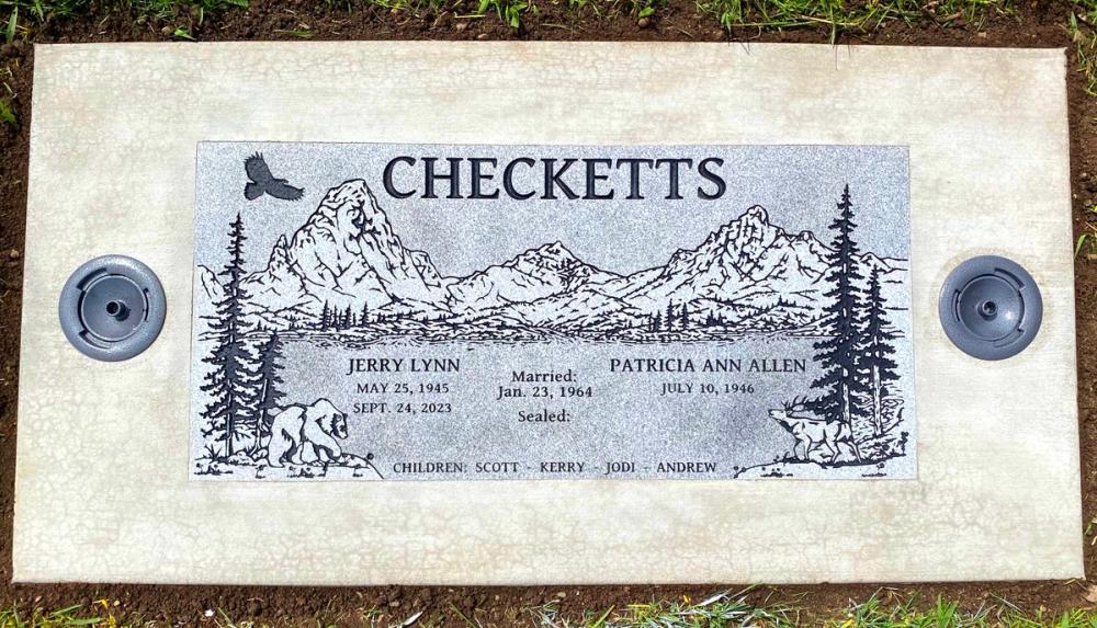 Companion Flush Mounts by Utah Headstone Design