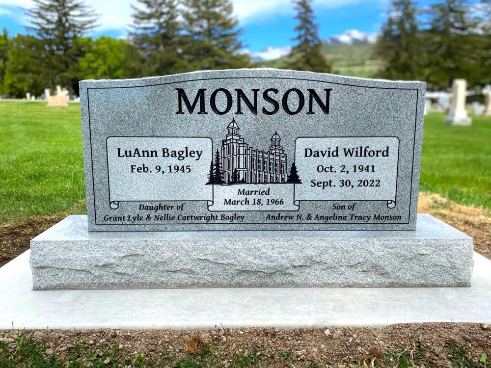 Companion Uprights by Utah Headstone Design