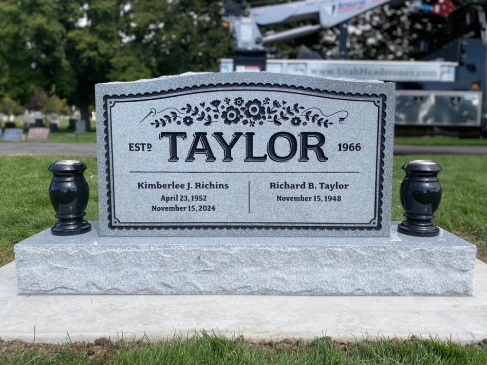 Companion Uprights by Utah Headstone Design