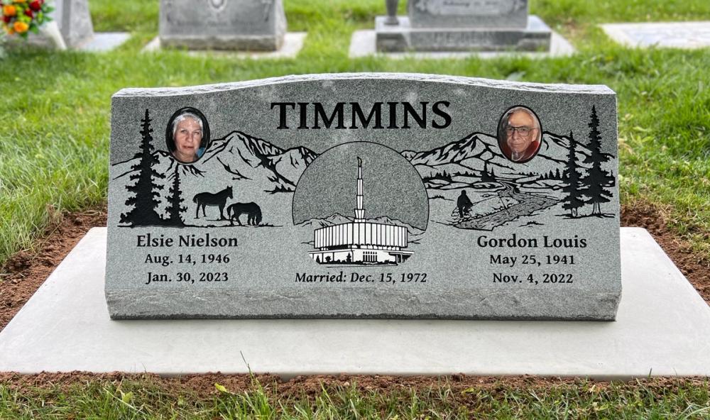 Companion Slants by Utah Headstone Design