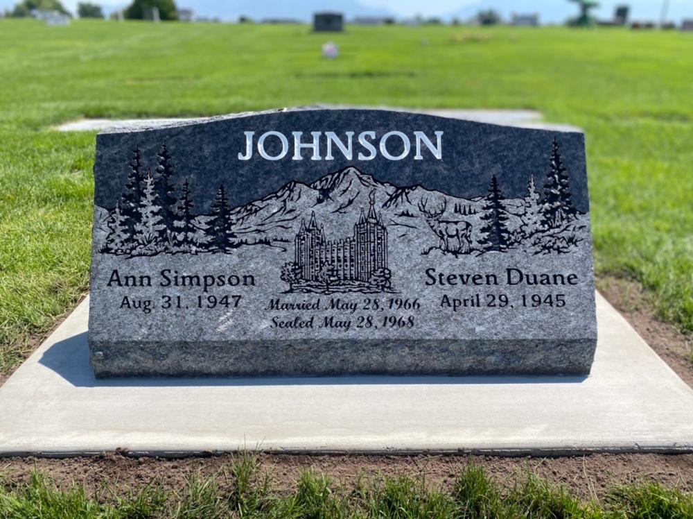 Companion Slants by Utah Headstone Design