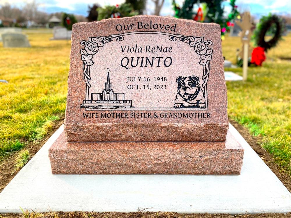 Individual Slants by Utah Headstone Design