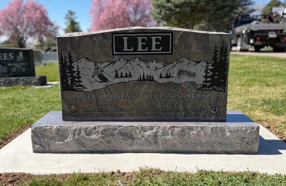 Companion Uprights by Utah Headstone Design