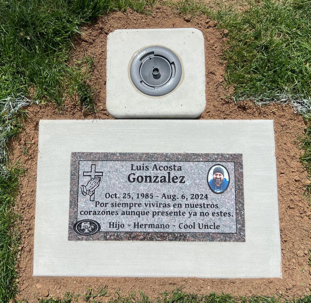 Individual Flush Mounts by Utah Headstone Design