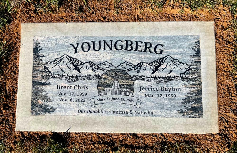 Companion Flush Mounts by Utah Headstone Design
