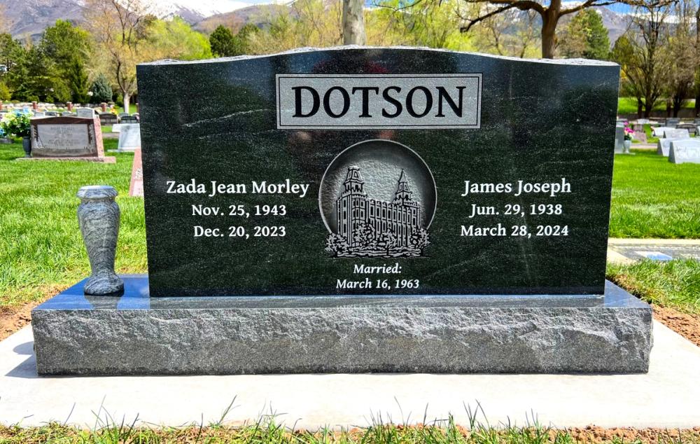 Companion Uprights by Utah Headstone Design