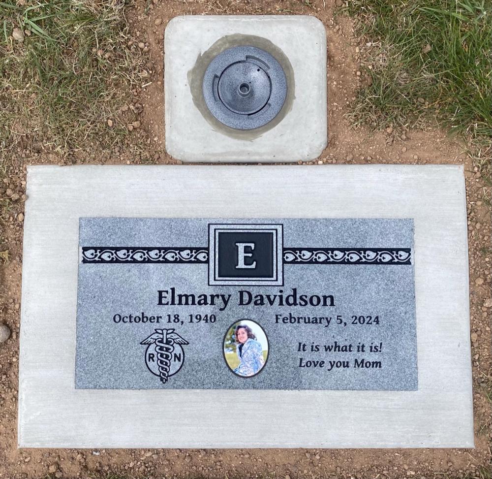 Individual Flush Mounts by Utah Headstone Design