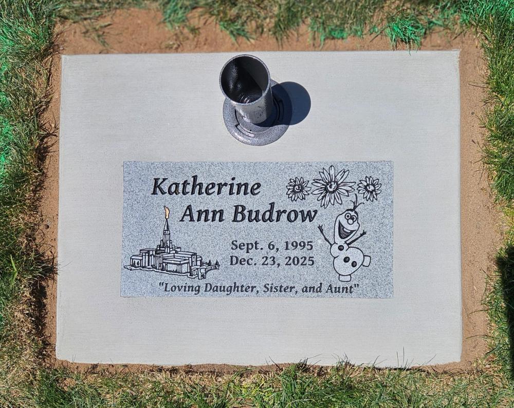 Individual Flush Mounts by Utah Headstone Design
