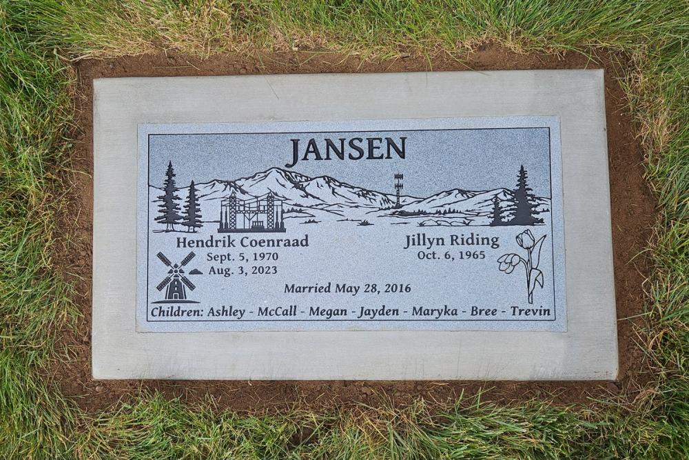 Companion Flush Mounts by Utah Headstone Design