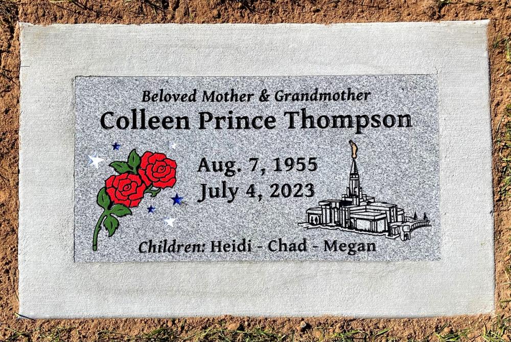 Individual Flush Mounts by Utah Headstone Design