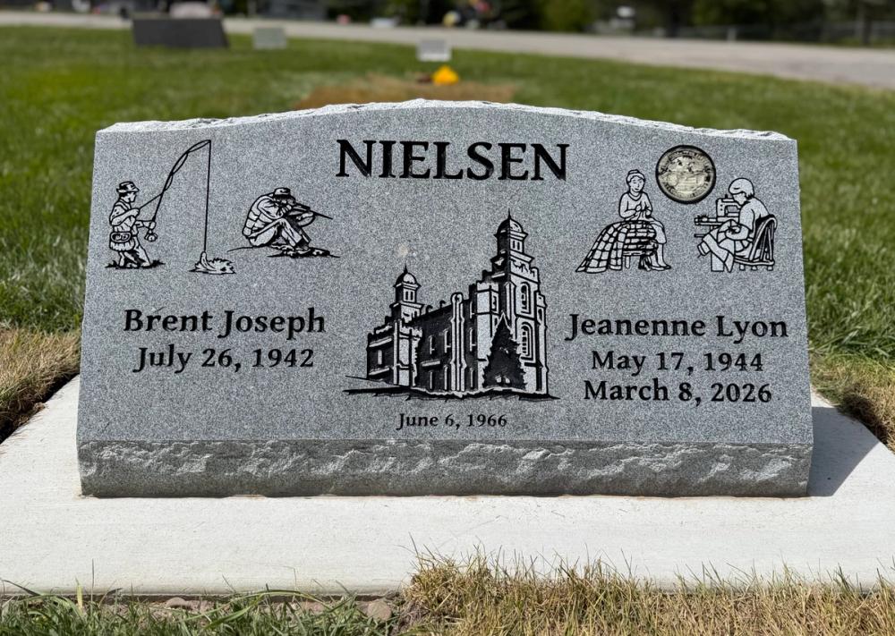 Companion Slants by Utah Headstone Design