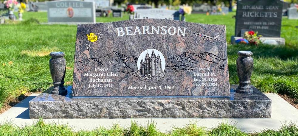 Companion Slants by Utah Headstone Design