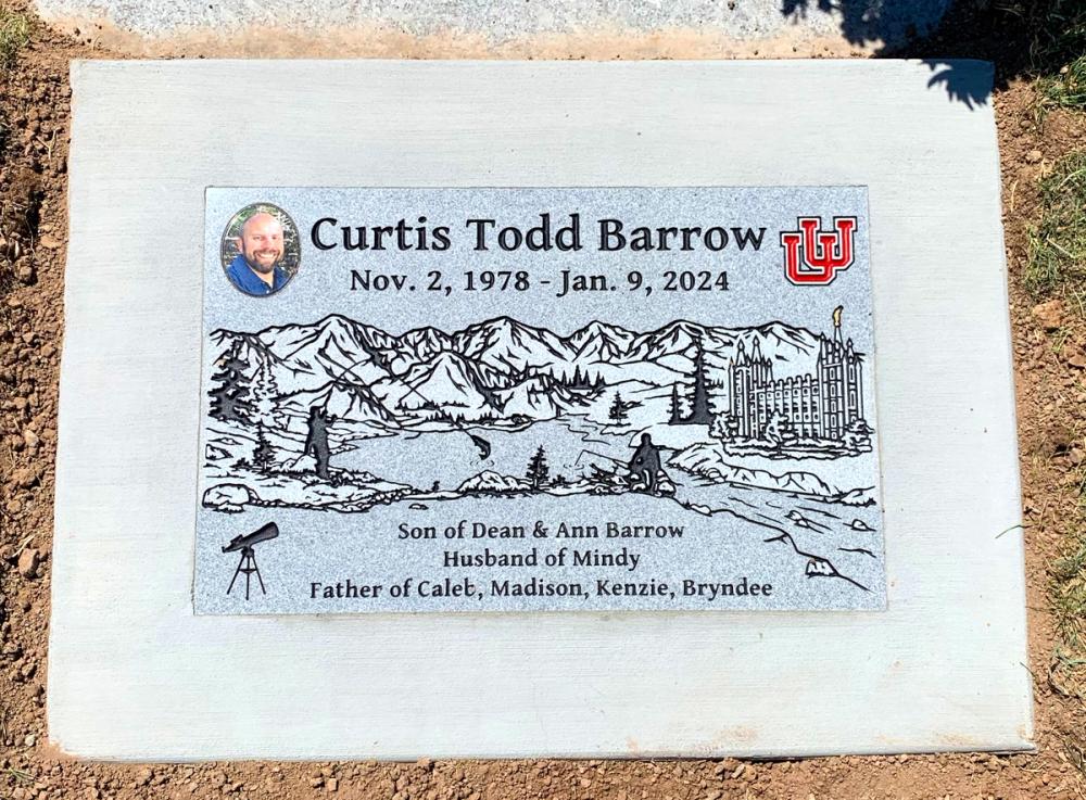 Individual Flush Mounts by Utah Headstone Design